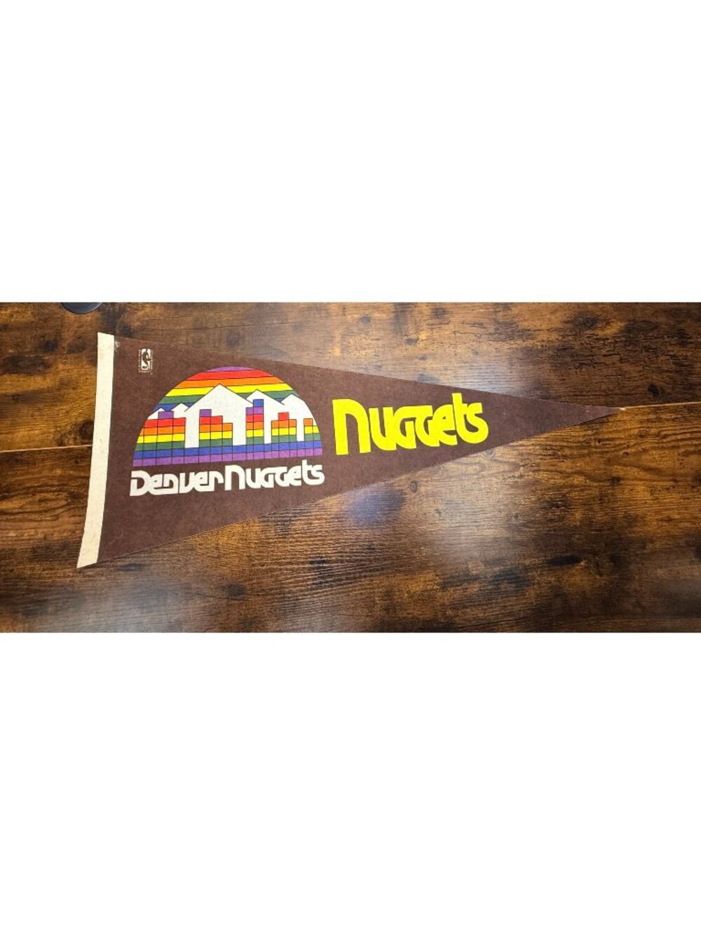 Vintage Denver Nuggets NBA Felt Pennant Collectible Sports Memorabilia 29.5 inch